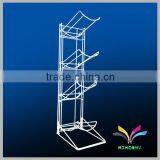 High Quality Factory Sale Welded 4 Tiers White Metal Wire 5 Gallon Water Bottle Display Racks thumbnail-1