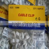 promotion nail wire clips/circle cable clips/nail cable clamps 12mm