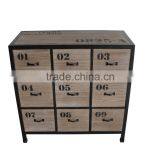 Antique Solid Wooden Cabinet With 9 Drawers