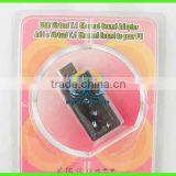 USB Sound Card With Virtual 7.1 Channel Surround Sound