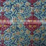 Green Motif Cotton Hand Block Printed Tablecloth thumbnail-2