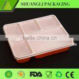 Plastic Disposable Food Container With 5 Compartments thumbnail-1