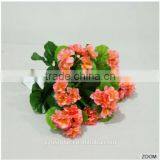 Cheap Wholesale Artificial Silk Begonia Flower Bouquet For Home Decoration thumbnail-2
