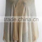 Gradient Color Soft Wool Scarf With Fringe thumbnail-1