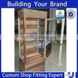 Wooden Led Gondola Optical Shop Counter Design