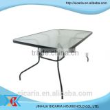 moire glass long table
