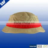 Factory deirectly price pure cotton red ribbon bucket hats