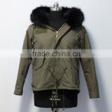 Wholesale High Quality Women Winter Short Parka Coat With Fur Collar/Fox Fur Jacket/parka/coat