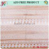 Summer Fashion White Little Flower Orderly Arrangement Strip Indian Lace Embroidery Fabric for Dress