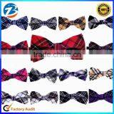 Fashion Cotton Plaid Mens Adjustable Bow Ties