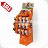 Supermarket Clean Cardboard Floor Display Stand Rack