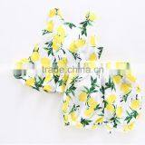 Lovely Cartoon Bowknot Cotton Girl Children Suit Sets thumbnail-1