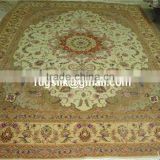 wool&silk hand knotted carpet persian design carpet