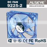 Alseye CB2902 manufacture electric 9225 cooler cpu fan 92*92*25mm solar battery dc fan