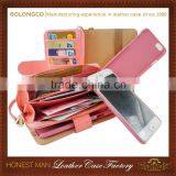 Fashionable Wallet Detachable Magnet Leather Case for Iphone 4 5 6 Wholesale thumbnail-1