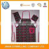 180gsm Poly Cotton Flirty Aprons Men's Apron With Adjust Neck Band Front Pockets Kitchen Apron thumbnail-3