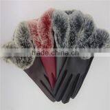 Black/Red PU Leather Cycling Hand Gloves For Ladies IN Low Price thumbnail-4
