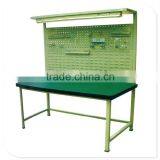 Industrial Work Bench With Hanging Panel