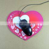 Customized Valentine's Day Gifts Heart-shaped EVA Mouse Pad , Photo Frame Mouse Mat