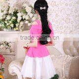 Mei Red Strapless Organza Chiffon Dress thumbnail-2