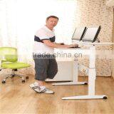 2015 Newest European Design Two Legs Electric Height Adjustable Computer Desk thumbnail-1