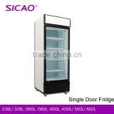 1500L Compressor Three Glass Doors Upright Display Showcase thumbnail-2