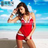 Balneaire Hiqh Quality New Arrivalgirl Girl Red Colour Tankini thumbnail-3