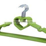 Non Slip Flocked Velvet Heart Coat Clothes Garment Hangers thumbnail-6