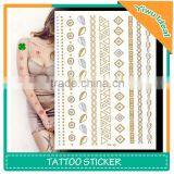 Waterproof Temporary Gold Foil Bracelet Arm Tattoo Sticker thumbnail-1