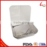 household large aluminum container with lid