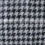 Plaid With Golden Thread Wool Fabric