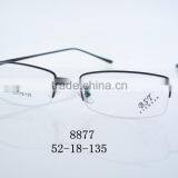 2016 New Stylish Woman Metal Frame Half Rimless 8877