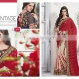 Speedy Red Georgettes Designer Saree/indian Designers Saree Online Shopping