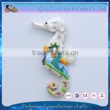 souvenir fridge magnet 3d resin seahorse