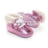 Wholesale Shoes for Kids High Quality Soft Sole Warm Baby Boots Shoes for Winter thumbnail-5