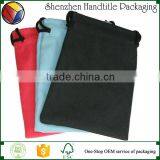 Screen Printing Velvet Pouch Logo Jewelry Pouch With Logo Gold Foil Stamping thumbnail-2