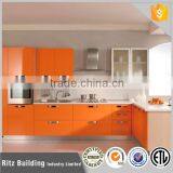 Modern MDF high gloss kitchen cabinets simple design