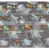 Top Fashionable Colorful Leaves Embroidered Lace Fabric Dresses Fabrics thumbnail-5