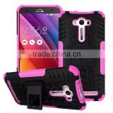 For Asus Zenfone 2 Laser ZE500KL Case Armor Heavy Duty Hybrid Rugged TPU Impact Kickstand Hard Cover ShockProof 5.0"