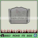 New Design 3 Panels Morden Folding Fire Screen With Black Powder Coating FS47B# thumbnail-2