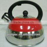 3L Red Stainless Steel Kettle