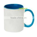 Best Quality Golden 11oz Rim and Handle Colorful Ceramic Coated Mug thumbnail-4