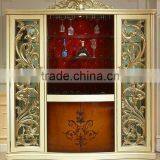 European Fashionable Bar Cabinet for Homes, Beautiful Design Wooden Wine Cabinet, Luxury Hand Carved Cupboard (BF01-ML051) thumbnail-1