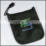 small polyester+mesh pouch with personal logo