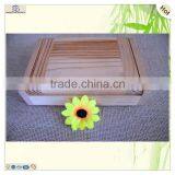 Recycled Plywood Paulownia Pine Foldable Wood Pill Box thumbnail-3