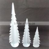 3pcs frosted glass christmas tree