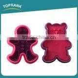 Toprank Custom Funny 3D Plastic Animal Shape Plunger Cookie Cutter Cookie Stamp thumbnail-3