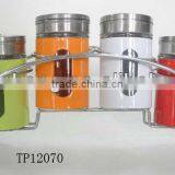 2016 Hot Sale Plastic Sleeves Glass Condiment Bottle Set thumbnail-1