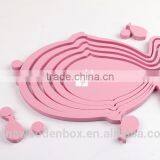 Refined Popular Fish Shape Wooden Wall Stickers thumbnail-2