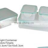 Set of 3 Rect Air-tight Container Plastic Food Storage Box thumbnail-1